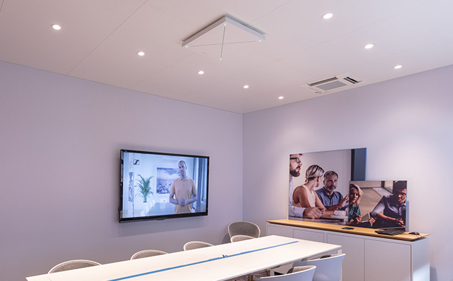 Ceiling Conference Microphone upgrades at S+N